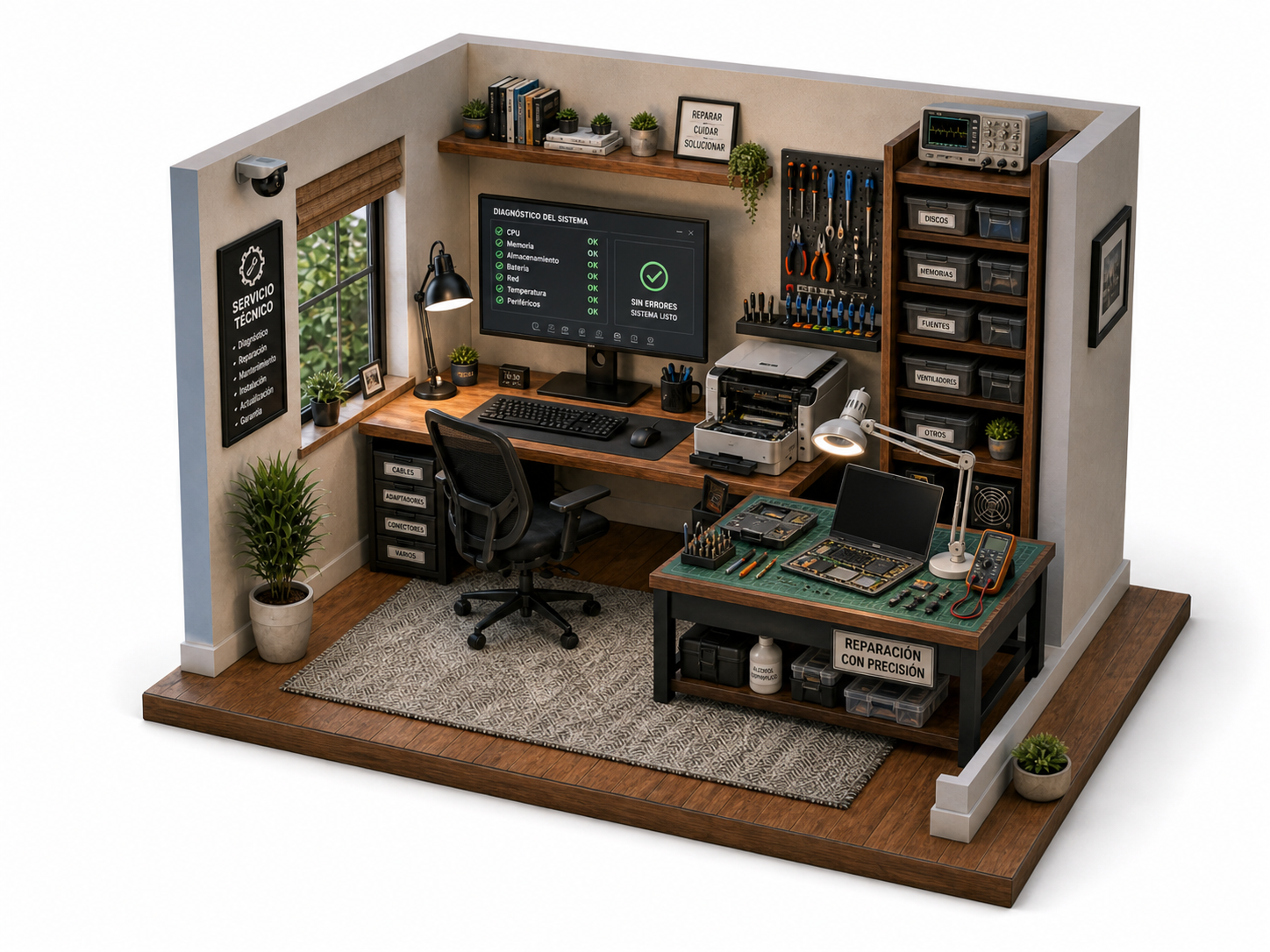 Diorama de servicio técnico
